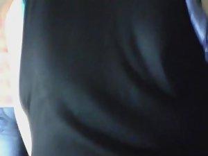 Pussy slipped out of a yellow thong Picture 7