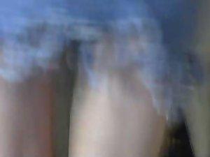 Pussy slipped out of a yellow thong Picture 8