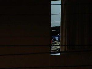 Watching my neighbor's wife undress Picture 3