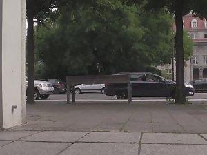 Hot blonde enjoys public nudity Picture 2