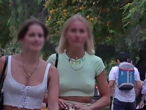 Pointy nipples make her look very sexy