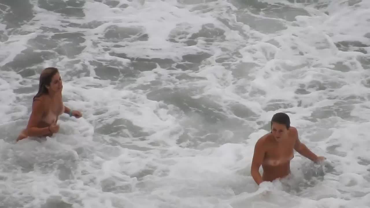 Teenage nudist stars of the beach