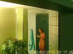 Girl steps out of a shower in wellness Picture 5