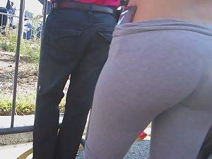 Standing close to a perfect young ass Picture 4