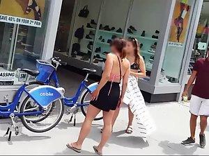 Hot teen in bikini on bicycle Picture 2