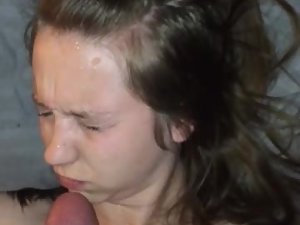 Priceless shot of a girl that hates cum Picture 8