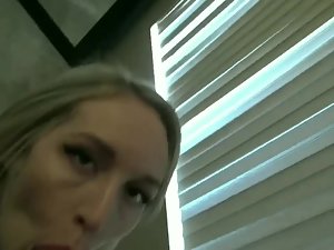 Blonde got crazy horny during sex and took a cum facial Picture 8