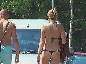 Smallest thong bikini I ever saw Picture 5