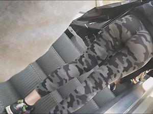 Sexy camouflage caught by voyeur Picture 4