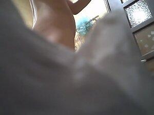 Hidden camera caught long asian pubes Picture 2