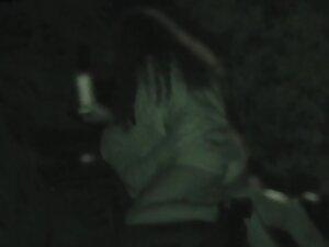 Dick riding at night in the park is caught by voyeur Picture 8