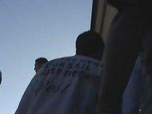 Following a girl with her boyfriend Picture 4