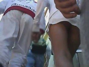 Following a girl with her boyfriend Picture 8