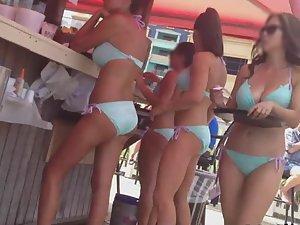 Sexy beach bar waitresses Picture 7