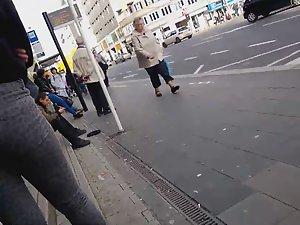 Curly woman caught me looking at teens Picture 1