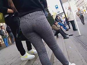 Curly woman caught me looking at teens Picture 4