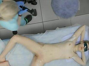 Petite girl spreads legs and ass for hair removal Picture 5