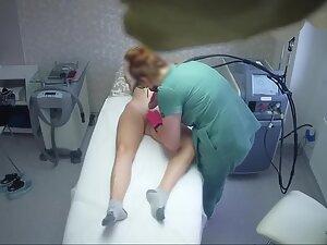 Spying on yummy ass and pussy during hair removal treatment Picture 4