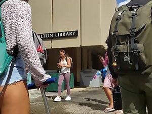 Cutoff shorts showing more ass than they hide Picture 8