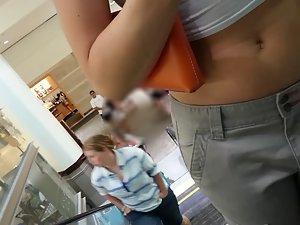 Sexy belly is naked in that shirt Picture 4