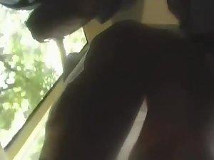 Graceful ass filmed during the bus ride Picture 8