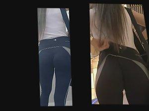 Fixing tights on an incredible ass Picture 3