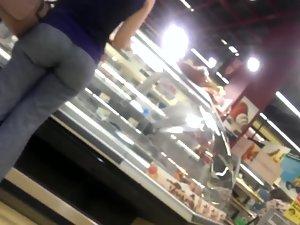 Awesome butts and wedgies in supermarket Picture 4