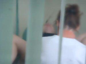 Landing strip pussy haircut gets peeped Picture 5