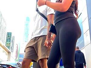 Milf with phat booty holding hands with younger black boyfriend Picture 2