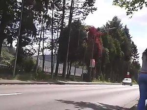 Following an arousing milf on the street Picture 3