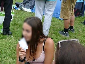 Big boobs spotted on a festival Picture 2