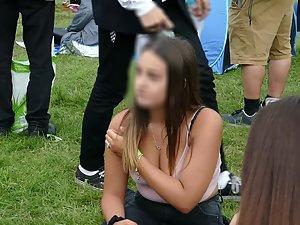 Big boobs spotted on a festival Picture 8