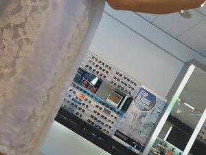 Hot saleswoman got amazing big boobs Picture 2