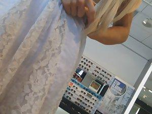 Hot saleswoman got amazing big boobs Picture 3