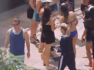 Insane amount of hot girls on beach party Picture 5