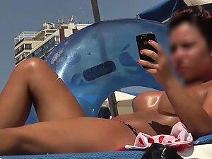 Shorty got big fake boobs and sexy tattoos Picture 6