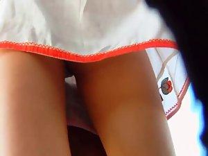 Summer wind exposed her bare bottom Picture 6