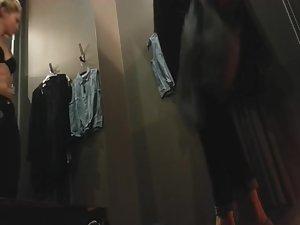 Chav girl tries out some new clothes Picture 6