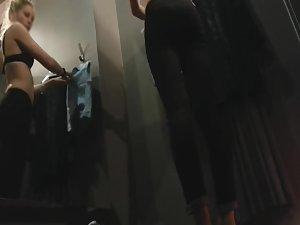 Chav girl tries out some new clothes Picture 7