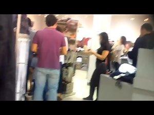 Fuckable ass filmed in a clothes store Picture 8