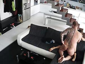 Spying on wild sex in the living room Picture 4