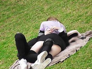 Horny lovebirds need to get a room Picture 8