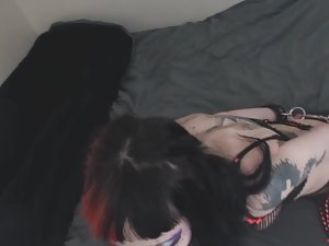 Goth girl enjoys slow and sensual sex Picture 1