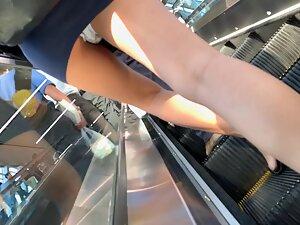 Miniskirt shows upskirt on its own Picture 6