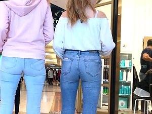 Epic teen girl in extremely tight jeans Picture 4