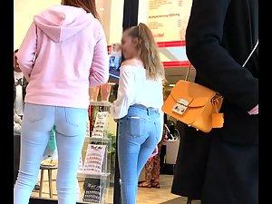 Epic teen girl in extremely tight jeans Picture 6