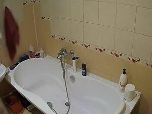 Hidden cam caught roommates washing pussies together Picture 1