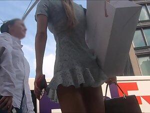 Summer dress jumps off and shows upskirt Picture 8