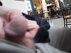 Fondling a dick in a restaurant Picture 4