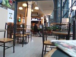 Fondling a dick in a restaurant Picture 6